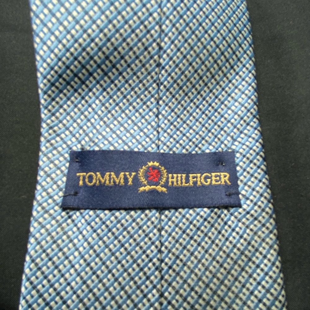 Tommy Hilfiger Light Blue Patterned Tie